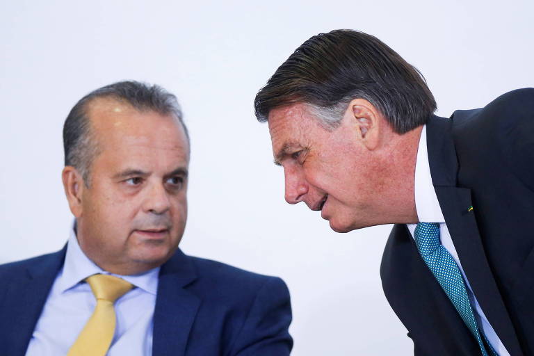 O senador e ex-ministro do Desenvolvimento Regional, Rogério Marinho, e Bolsonaro