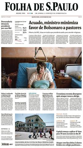 Capa da Edição Nacional da Folha