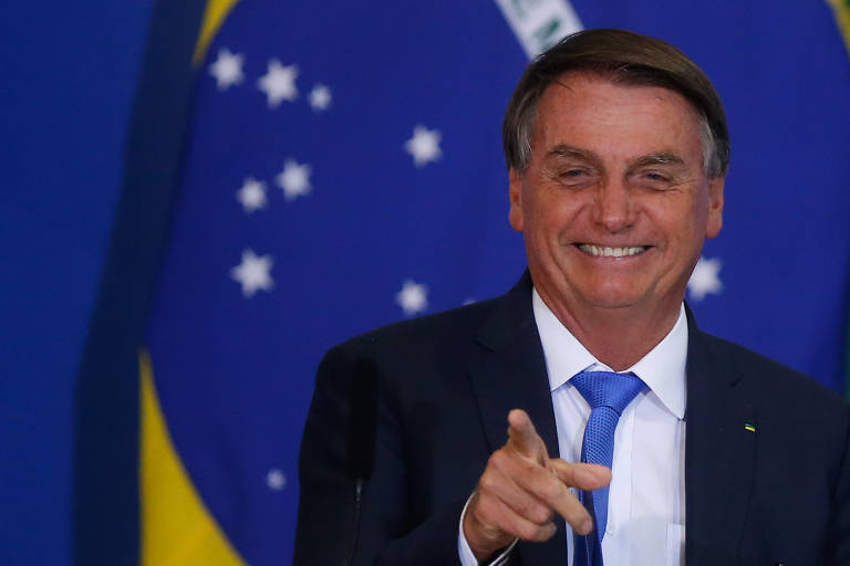 O presidente Jair Bolsonaro em 2022