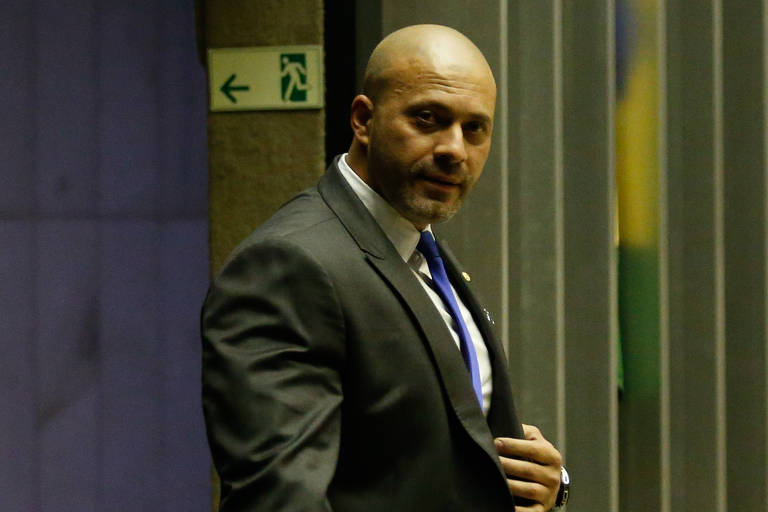 O deputado bolsonarista Daniel Silveira 