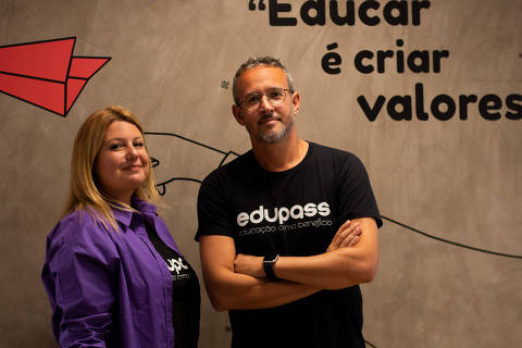 Natascha Giora e Alexandre Waruk, sócios da Edupass