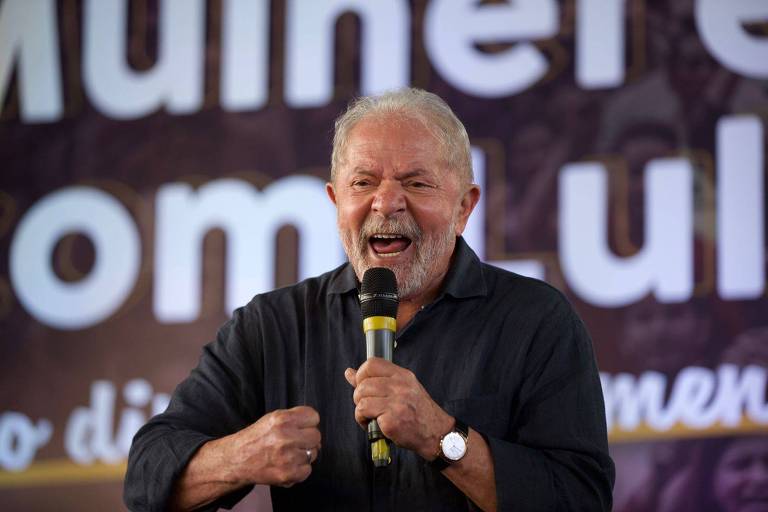 O ex-presidente Lula, em evento em São Paulo
