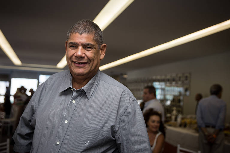 Milton Leite (União Brasil), presidente da Câmara Municipal de SP, durante comemoração da São Silvestre