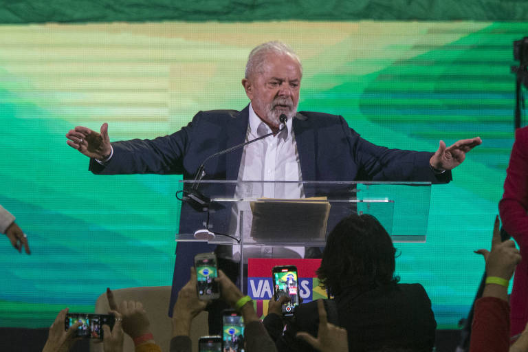 Luiz Inácio Lula da Silva durante ato de lançamento da candidatura à Presidência do Brasil 