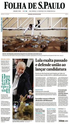 Capa da Edição Nacional da Folha