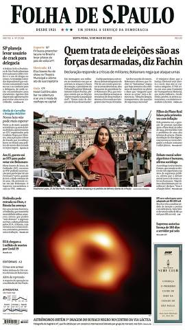 Capa da Edição Nacional da Folha