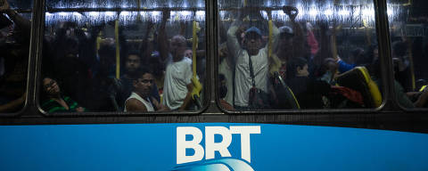 Rio de Janeiro (RJ), 10/06/2022 ?   Mobilidade Urbana. Grande movimentação de passageiros na manhã de sexta-feira(10) na estação Mato, Zona Oeste do Rio. Foto: Tércio Teixeira/Folhapress.(***ESPECIAL***)