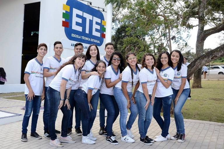 Alunos de escola técnica de tempo integral de Pernambuco