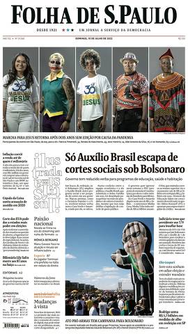 Capa da Edição Nacional da Folha