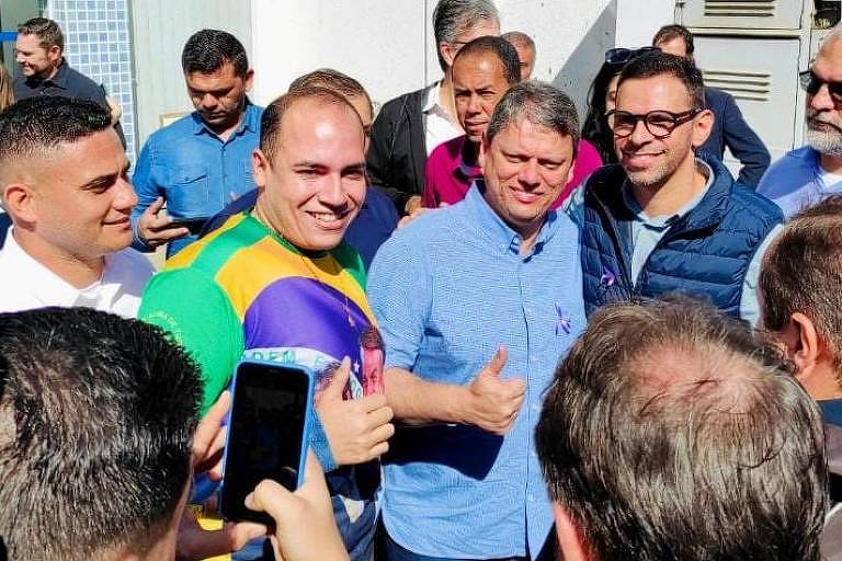 Tarcísio de Freitas na campanha eleitoral de 2022