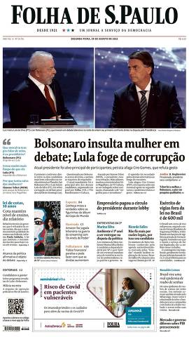 Capa da Edição Nacional da Folha