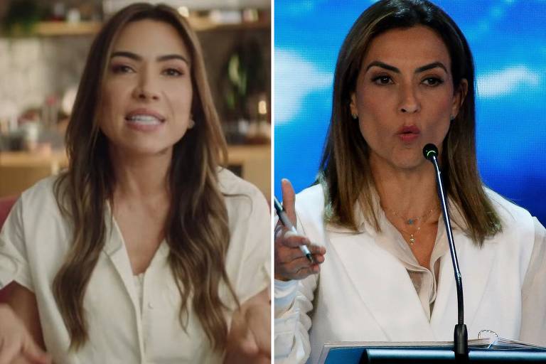 Patrícia Abravanel no debate? Web compara apresentadora e Soraya Thronicke