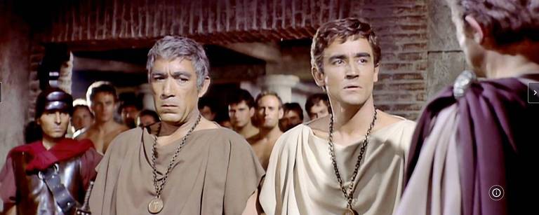 Anthony Quinn and Vittorio Gassman in Barrabás (1961)