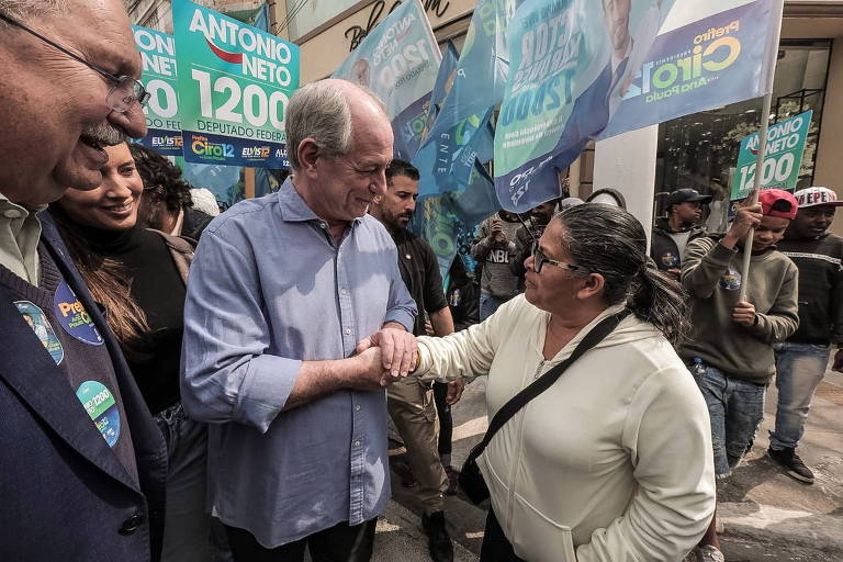 Ciro Gomes na campanha eleitoral de 2022