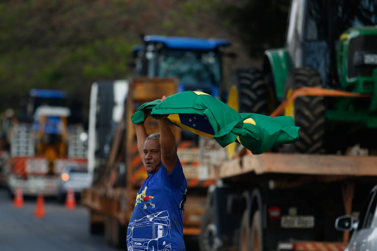 Apoiadores de Bolsonaro em Brasília para o 7 de Setembro de 2022