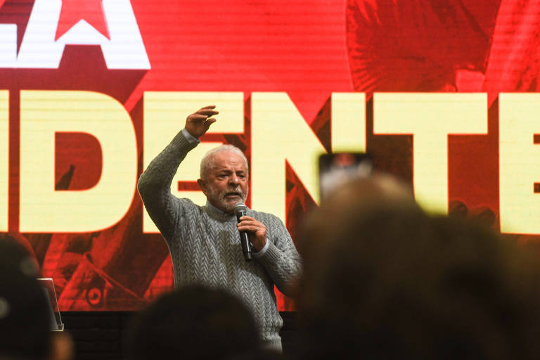 Luiz Inácio Lula da Silva na campanha eleitoral de 2022