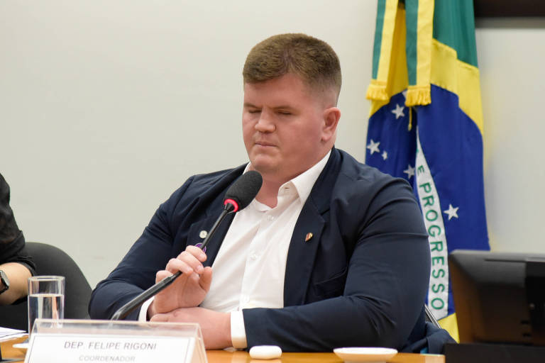 Felipe Rigoni durante audiência na Câmara
