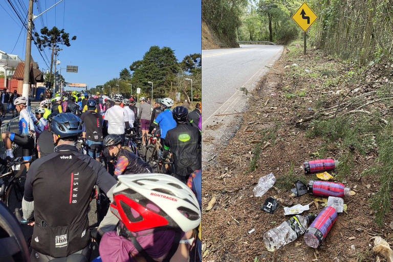 Lixo e ciclismo não combinam