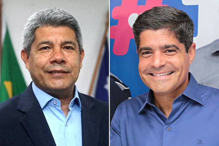 Jerônimo Rodrigues (PT) e ACM Neto (União Brasil), candidatos ao governo da Bahia