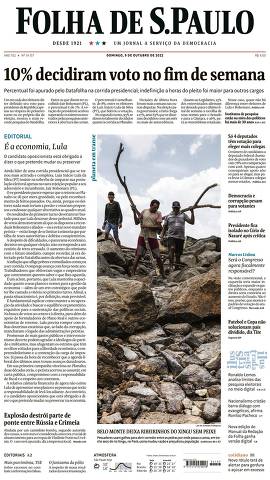 Capa da Edição Nacional da Folha