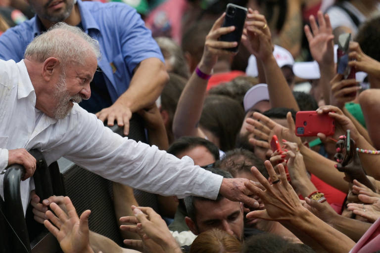 Luiz Inácio Lula da Silva na campanha eleitoral de 2022