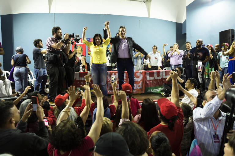 Fernando Haddad na campanha eleitoral de 2022