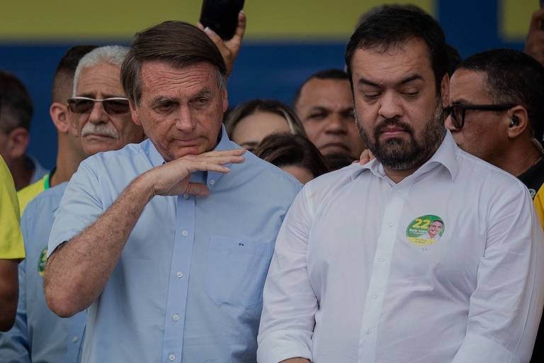 Jair Bolsonaro na campanha eleitoral de 2022