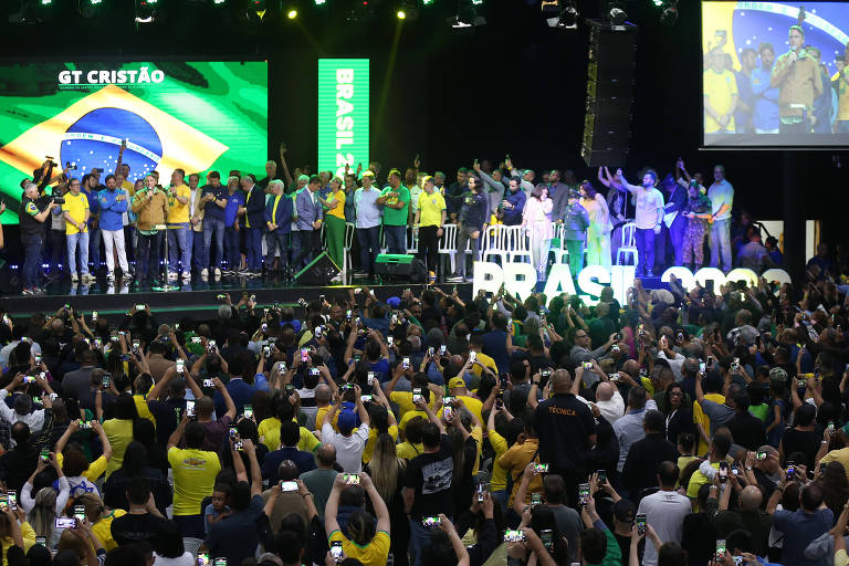 Bolsonaro e Tarcísio na campanha de 2022