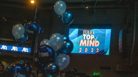 SA?O PAULO, SP - 25/10/2022 -  Coquetel de recepção do Evento Top Of Mind 2022 na noite de treça-feira, 25. (FOTO: Jardiel Carvalho/Folhapress, TopOfMind)