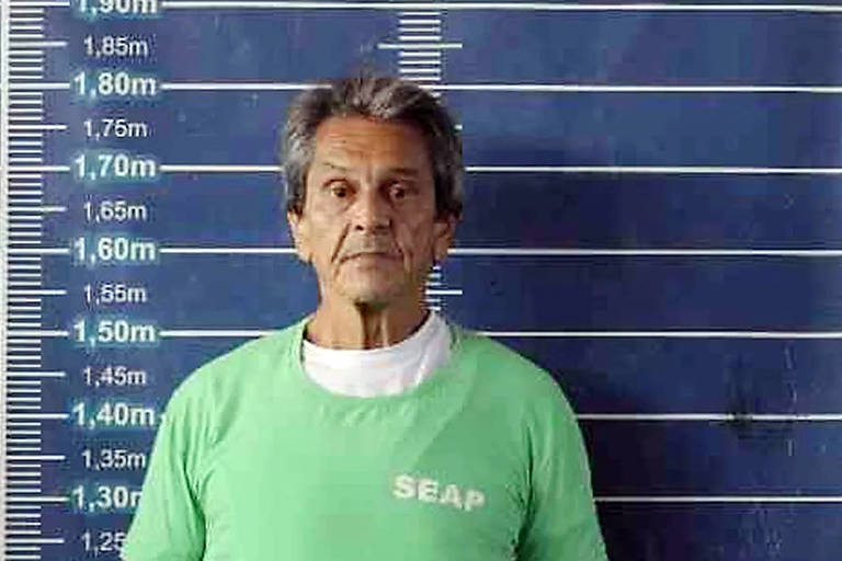 O ex-deputado Roberto Jefferson (PTB-RJ) com uniforme da Secretaria Estadual de Administração Penitenciária, após ser detido