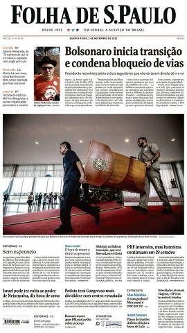 Capa da Edição Nacional da Folha