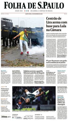 Capa da Edição Nacional da Folha