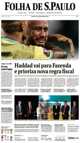 Capa da Edição Nacional da Folha