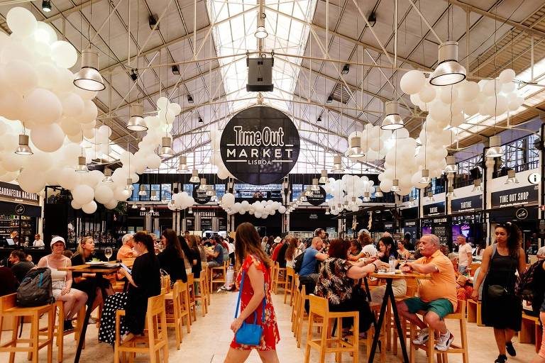 Panorâmica do Time Out Market, em Lisboa