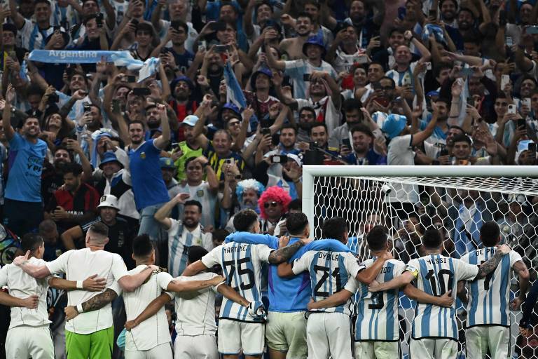 Veja imagens do jogo Argentina x Croácia