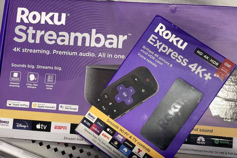 Em outros países, como Estados Unidos, a Roku produz aparelhos que operam com tecnologia 4K