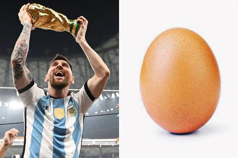 Post de Messi supera imagem de ovo e vira recordista no Instagram