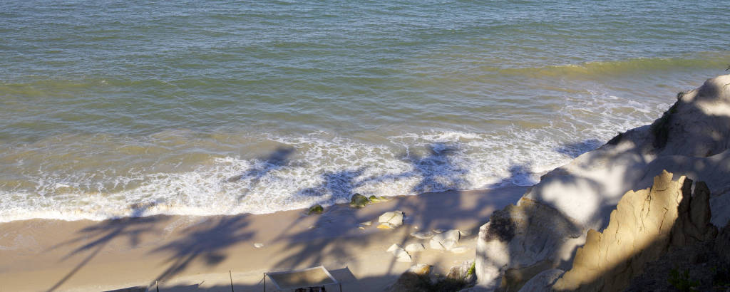 Praia de Taípe, em Trancoso, no litoral sul da Bahia