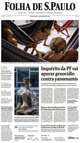 Capa da Edição Nacional da Folha