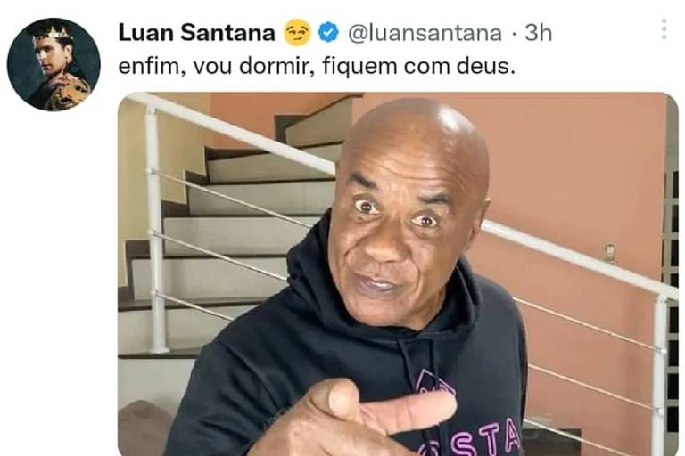 Conta de Luan Santana no Twitter é hackeada e invasor posta fotos de Kid Bengala