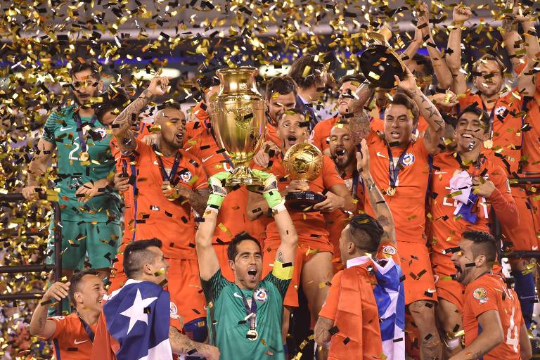 O Chile foi campeão da Copa América de 2016, edição disputada nos Estados Unidos