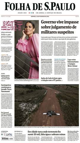 Capa da Edição Nacional da Folha