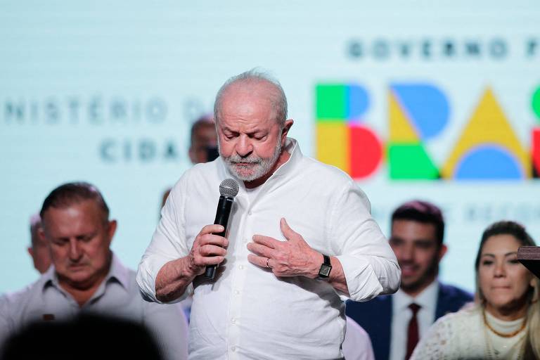 O presidente Luiz Inácio Lula da Silva em cerimônia na Bahia