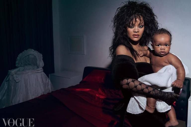 Rihanna estampa capa da Vogue e faz mistério sobre novo filho e álbum: 'Estou a fim de qualquer coisa'