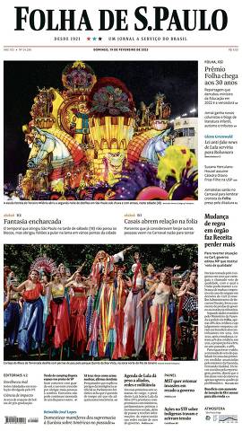 Capa da Edição Nacional da Folha