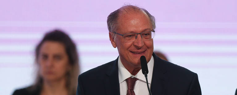 Vice-presidente Geraldo Alckmin durante cerimônia de posse em Brasília