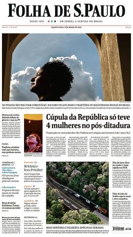 Capa da Edição Nacional da Folha