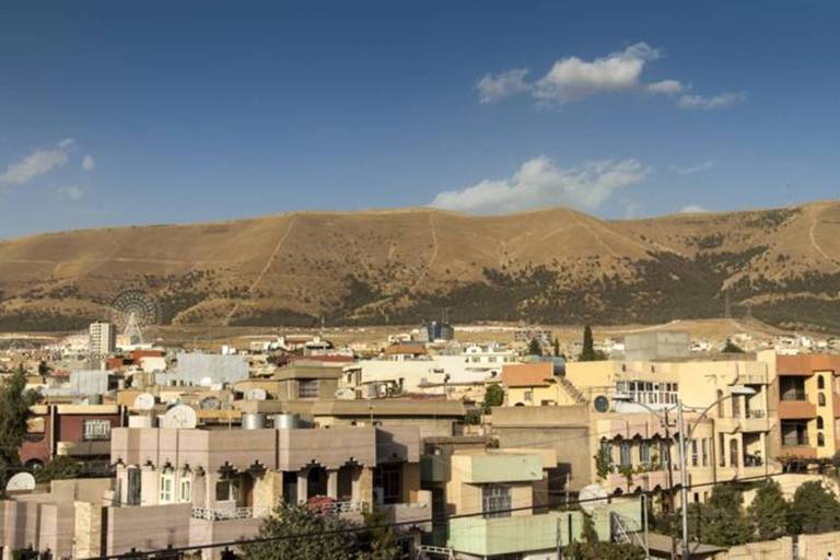 Vista de parte da cidade de Sulaymaniyah, no Curdistão iraquiano