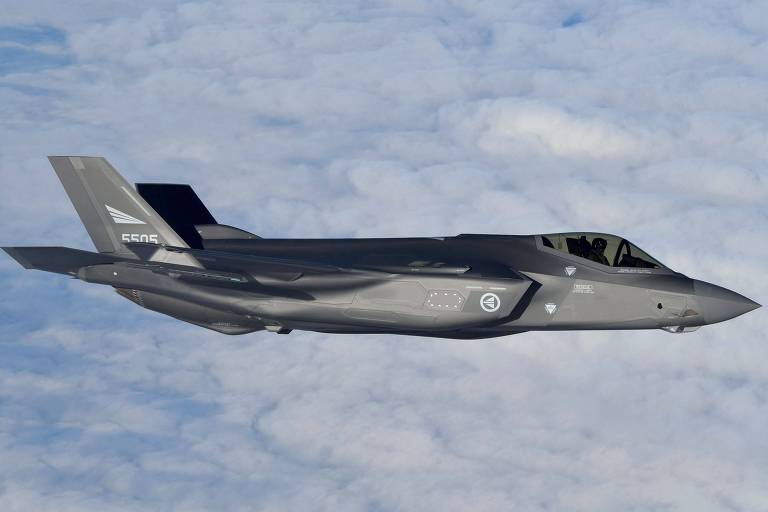 Caça F-35 da Noruega participa de exercício da Otan logo depois do início da guerra, em 2022