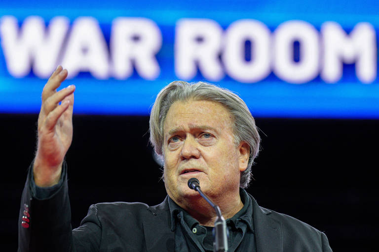 Steve Bannon, em evento da CPAC